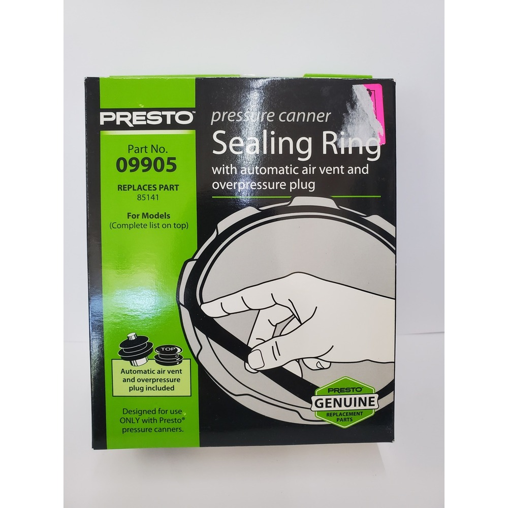 Presto 09905 Pressure Canner Sealing Ring with Air Vent and Overpressure Plug